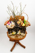 Easter decoration based on retro swivel chair