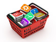 Illustrazione: Concept application software store Concept application software store