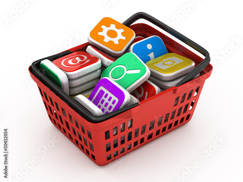 Illustration: Concept application software store Concept application software store