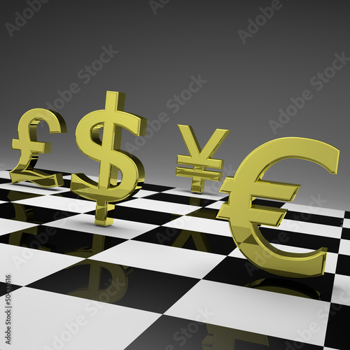 Illustration: Currency war Currency war