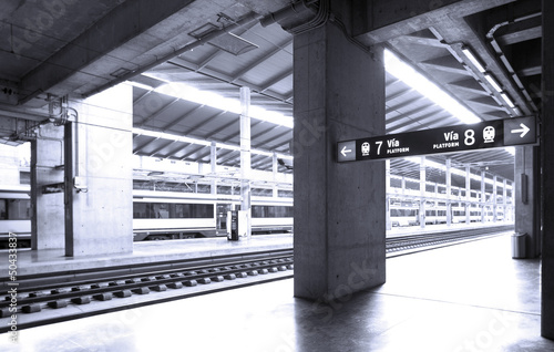 Photo: Railway station and platforms Railway station and platforms