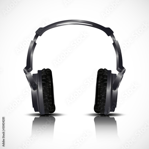 Vector: musical headphones musical headphones