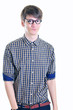 Junge mit  Brille