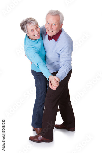 Photo: Portrait Of Senior Couple Dancing Portrait Of Senior Couple Dancing