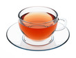 Isolated glass teacup