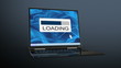 notebook and computer virus, 3d animation