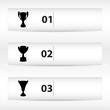 Vector: special banners with vector black trophy cup special banners with vector black trophy cup