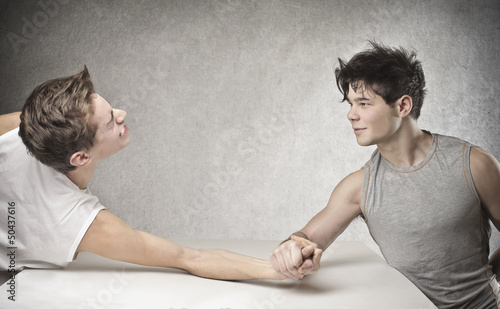 Photo: arm wrestling arm wrestling