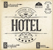 Vector: Hotel Labels and Signs Hotel Labels and Signs
