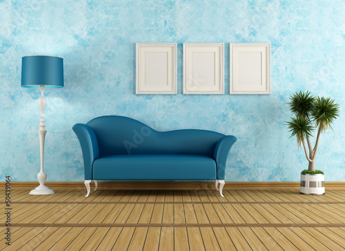 Illustration: Blue Living room Blue Living room