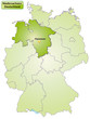 Landkarte von Deutschland und Niedersachsen