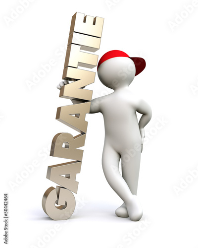 Illustration: 3D Man Service Garantie 3D Man Service Garantie
