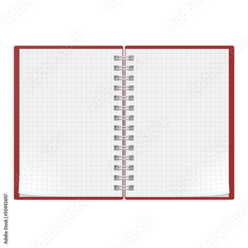 Vector: Realistic notebook Realistic notebook