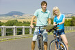 Foto: bikers holding a map, Czech Republic bikers holding a map, Czech Republic