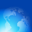 Abstract background with a map of the world