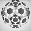cubic dimensional black and white layout vector
