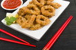 Ika Furai - Deep fried breaded squid rings with chili sauce.