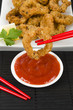 Ika Furai - Deep fried breaded squid rings with chili sauce.