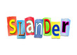 Slander concept.