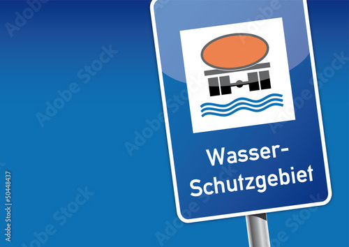 Vector: Wasserschutzgebiet, Schild, Trinkwasser, Fracking Wasserschutzgebiet, Schild, Trinkwasser, Fracking