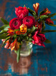 Beautiful bouquet of spring flowers
