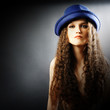 Fashion woman in elegant hat
