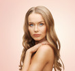 beautiful woman with long hair