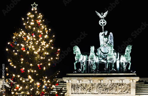 Photo: Brandenburger Tor in der Weihnachtszeit Brandenburger Tor in der Weihnachtszeit