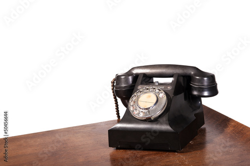 Photo: GPO 332 vintage telephone - isolated on white GPO 332 vintage telephone - isolated on white