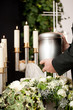 Grief - urn Funeral and cemetery