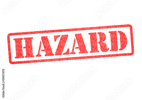 Illustration: HAZARD Rubber Stamp HAZARD Rubber Stamp