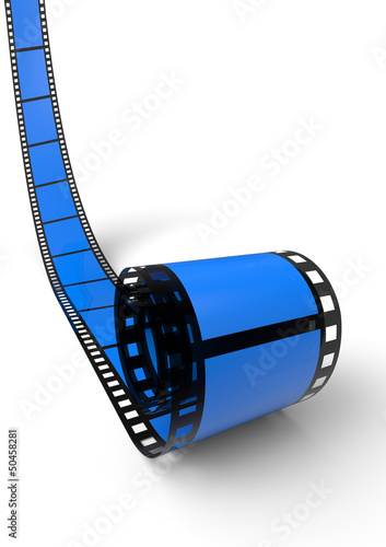 Illustration: Blanko Filmrolle Blau 04 Blanko Filmrolle Blau 04