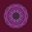 Oriental mandala motif