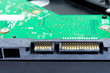 Close up for connecter of Hard disk drive