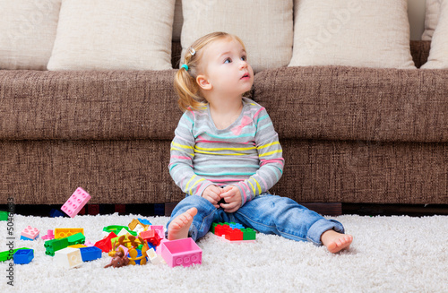 Photo: child at home child at home
