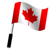 Flagge Kanada wehend