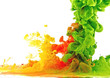 Colorful liquid in motion