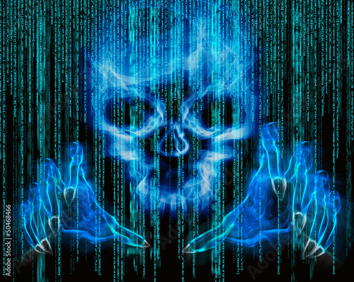 Illustration: hacker attack concept hacker attack concept