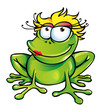  girl happy frog