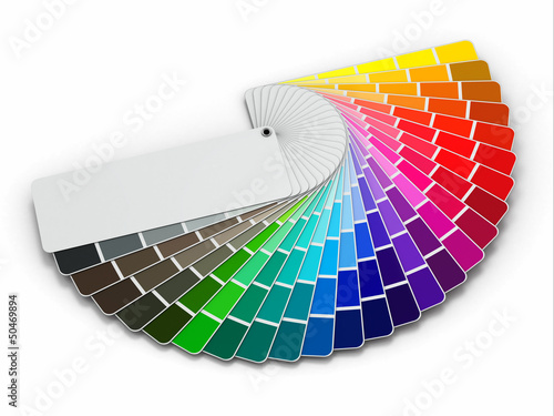 Illustration: Color palette guide on white background Color palette guide on white background