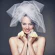 Happy beautiful bride