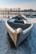 Boot im Winterlager