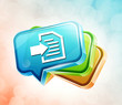 Illustration: Transparent label icon Transparent label icon