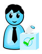 voter at the polls