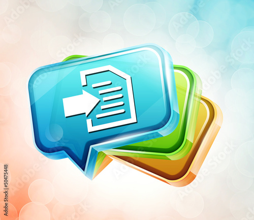 Illustration: Transparent label icon Transparent label icon