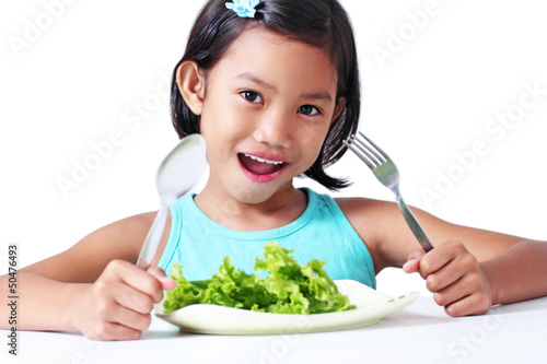 Photo: Girl With Vegetable Girl With Vegetable