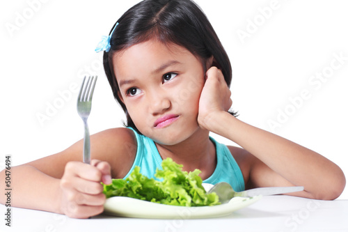 Photo: Girl And Vegetables Girl And Vegetables