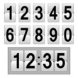 Vektor: Uhr Anzeigetafel Uhr Anzeigetafel
