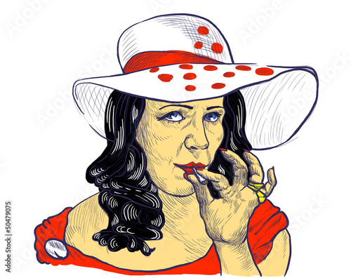 Illustration: Smokers - An hand drawn illustration Smokers - An hand drawn illustration