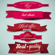 Set of Superior Quality and Satisfaction Guarantee Ribbons, Labe